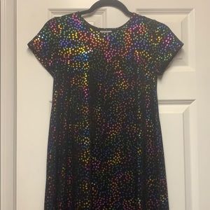 LuLaRoe Elegant Scarlett Rainbow Dress